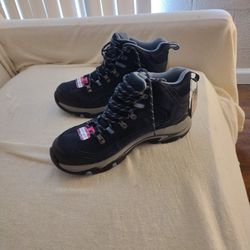 Blue Sketchers Hiking Boots 9.5