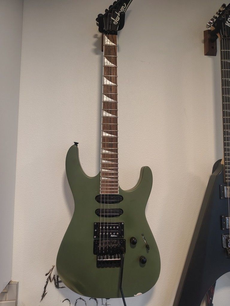 Jackson Soloist Green Guitar