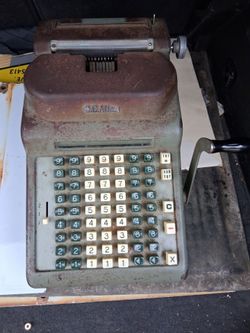 Vintage 1950's- R.C. ALLEN ADDING MACHINE - WORKS