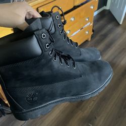 Timberlands Size 9 Black 