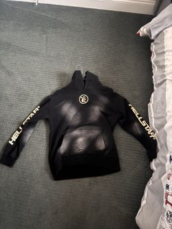 Washed Black Hellstar Hoodie Size L