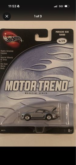 Hot wheels motor trend magazine Porsche 930 turbo