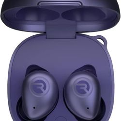 Raycon Fitness Bluetooth True Wireless Earbuds with Built in Mic 56 Hours of Battery IPX7 Waterproof Active Noise Cancellation and Awareness Mode Blue