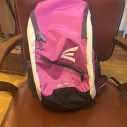 Easton Girls BACKPACK BAG Equipment Black Pink Softball