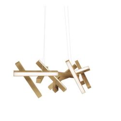 Chaos Linear Suspension Chandelier By Modern Forms
