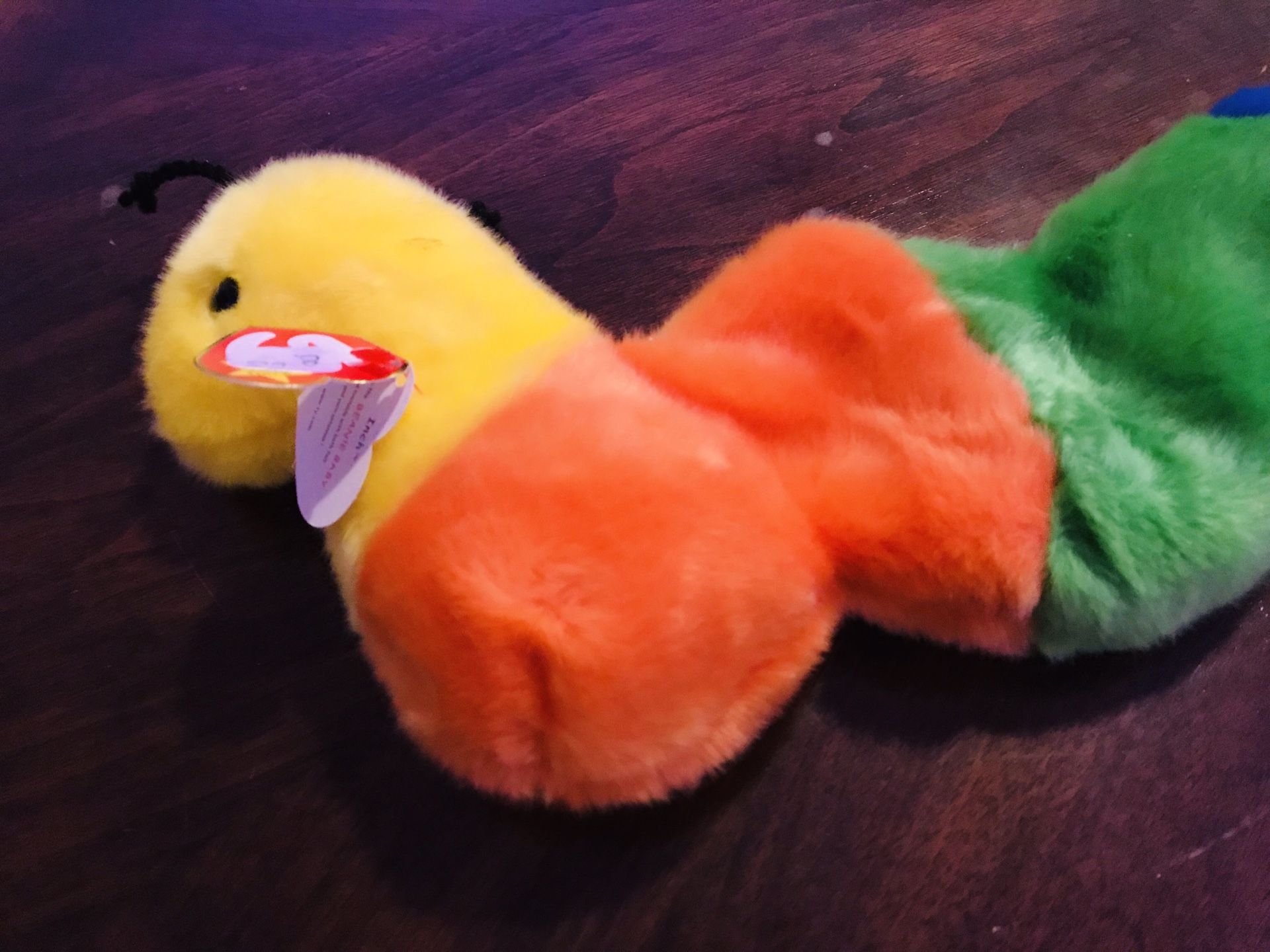 “Inch” Large 1999 Beanie Baby - Rainbow Worm