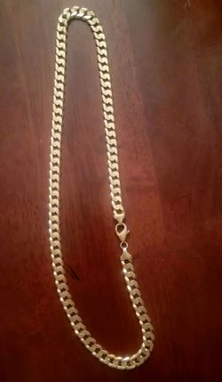 Solid gold chain.