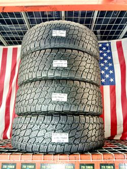 ✔️ Set of 4 Used Tires LT265/70R17 NITTO TERRA GRAPPLER A/T2 ALL TERRAIN G2 265/70R17 TRUCK JEEP