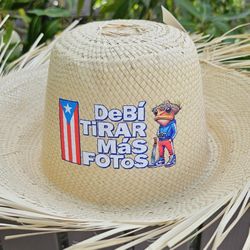 Pava Puerto Rican Jíbaro Light Color Hat With Graphic