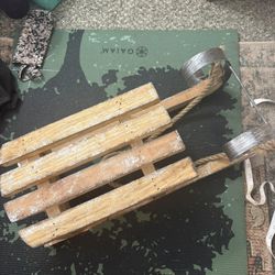 Newborn Photography Prop Wooden Sled