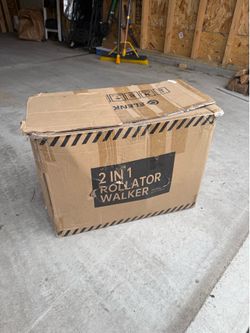 Rolling walker with seat