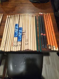New and Used Drumstick Pairs, Various Sizes, Some Orphans as Well
