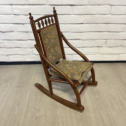 Vintage Wood Carved Rocking Chair Cane