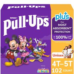 Pull-Ups Plus 4t-5t  102 Diapers