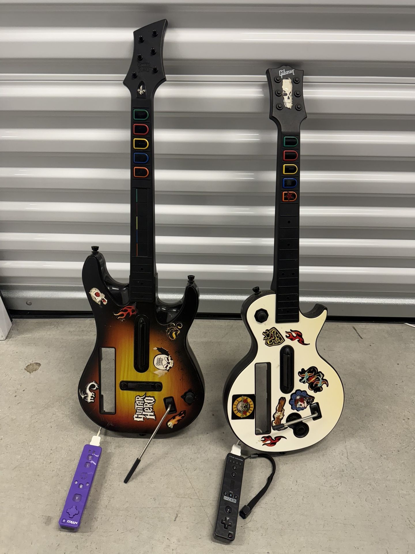 Nintendo Wii Guitars And Controllers