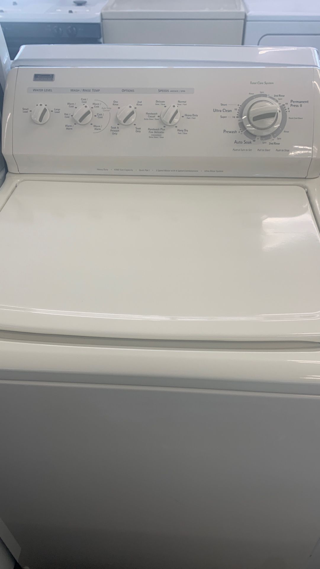 Kenmore washer with warranty