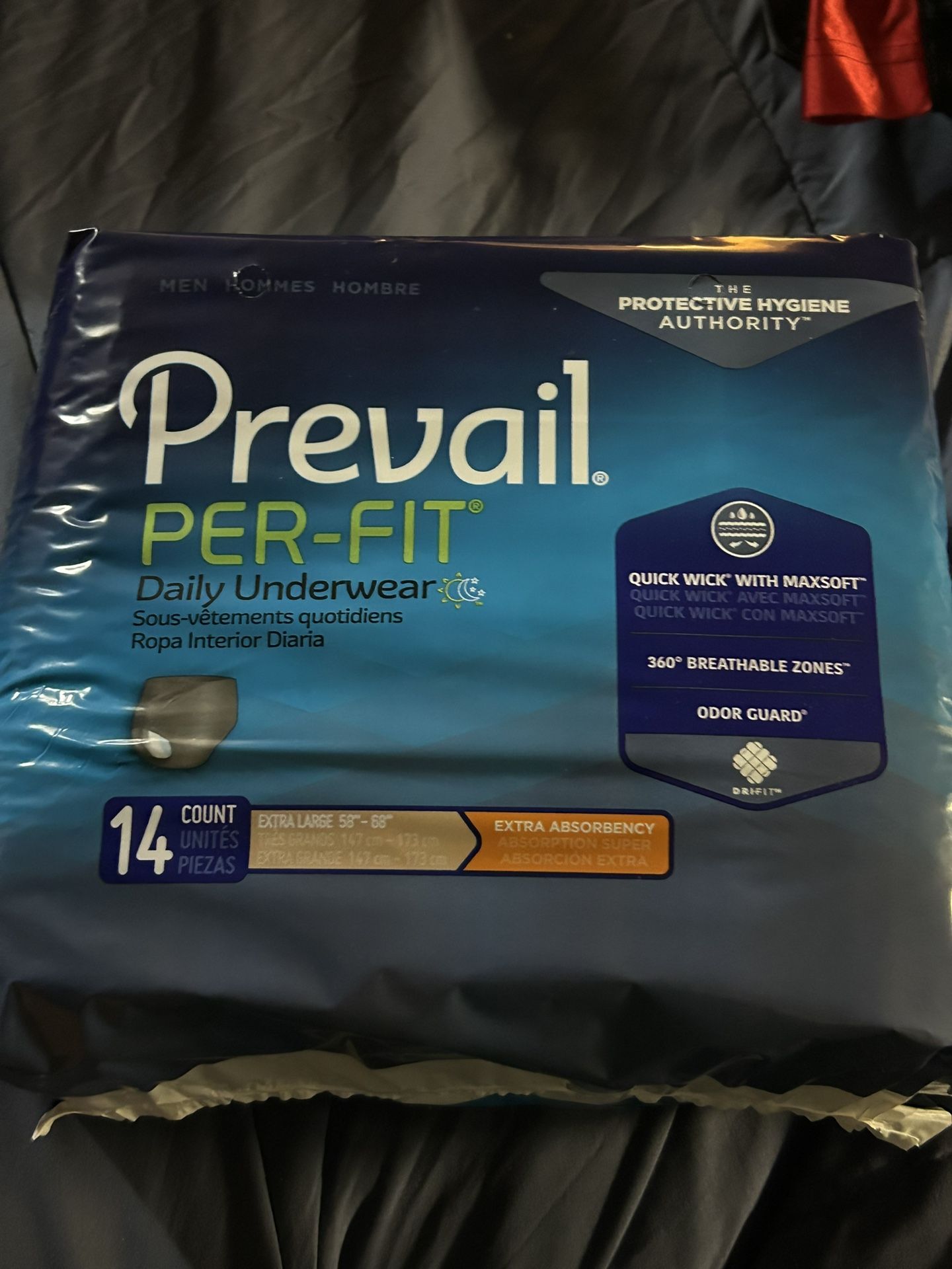 Prevail, perfect extra large daily underwear