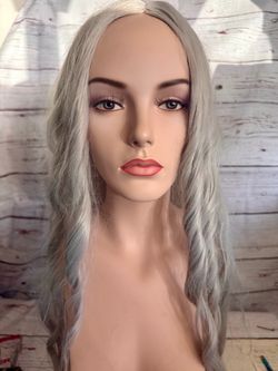 Long Gray Hair Costume Wig (New)