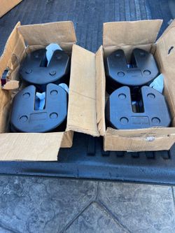 New us pair Weights 40 pound canopy Weight set of 2 boxes asking $70