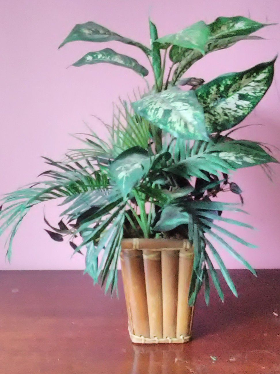 Artificial Plant in Bamboo Pot