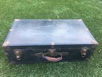 Antique trunk suitcase