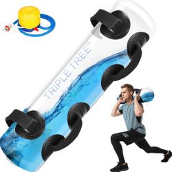 Fitness Aqua Bag Training Power Bag, Adjustable Water Weight Bag with Upgraded Air Pump 45LBS Portab