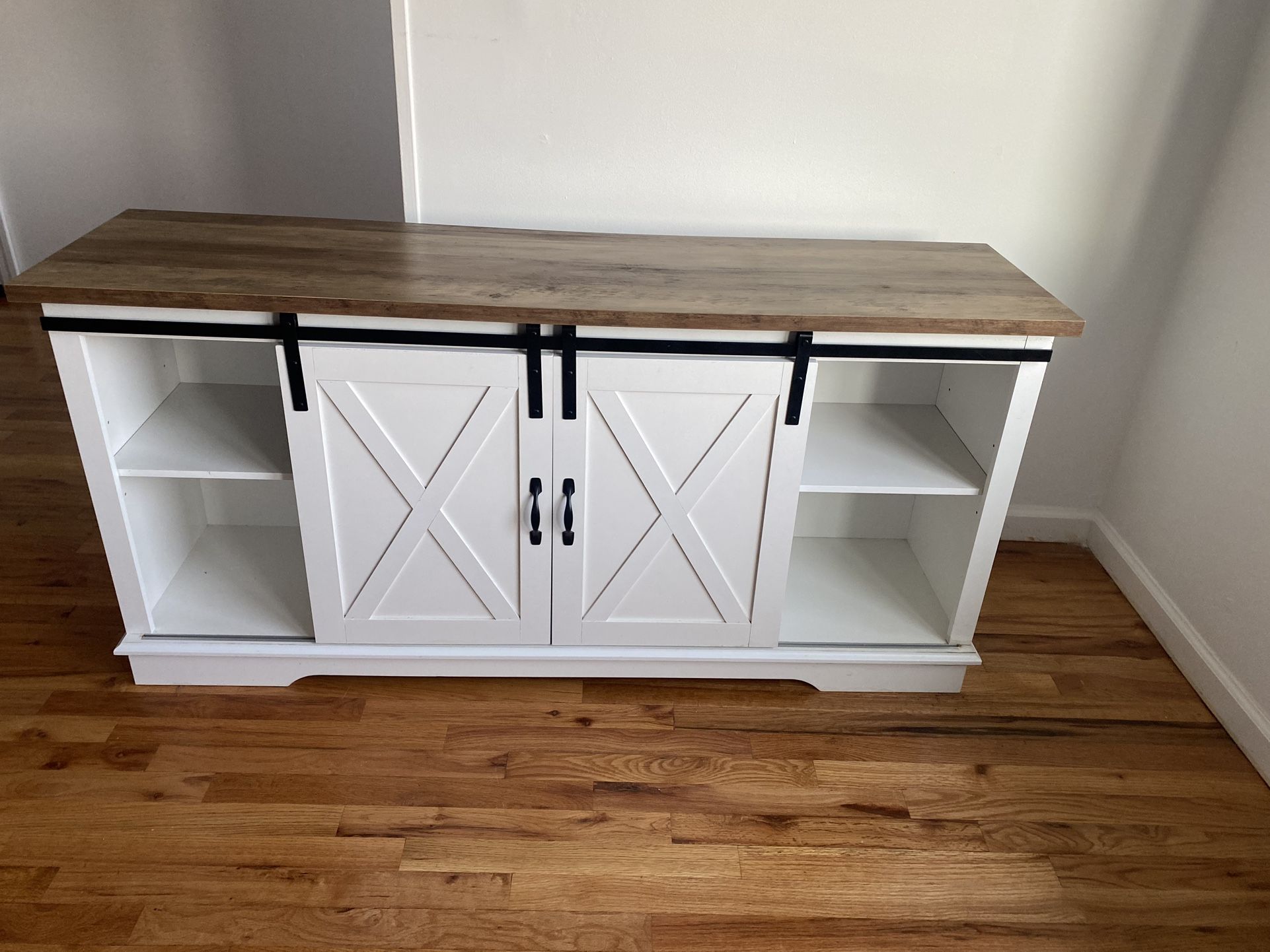 Pottery Barn Modern Farmhouse TV Stand - White