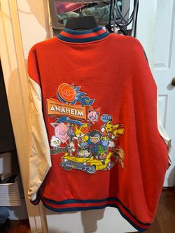Pokemon 2025 World Championship Anaheim Exclusive Varsity Button Up Jacket