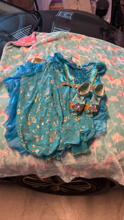 Girls Disney Jasmine Costume With Shoes