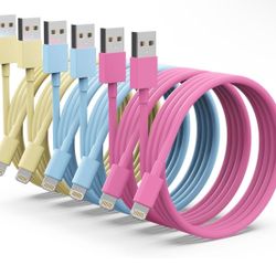 Apple iPhone Charger 6Pack(3/3/6/6/6/10 FT) Lightning Cable iPhone Charger Fast Charging