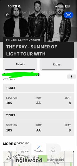 The fray & dashboard confessional  7/24/26