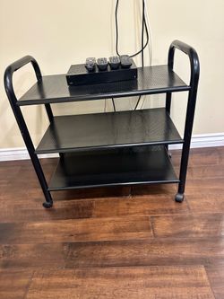 TV And Accessory Stand with Shelves