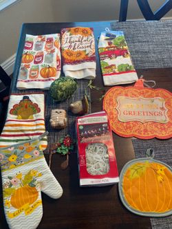 Fall Christmas lot towels