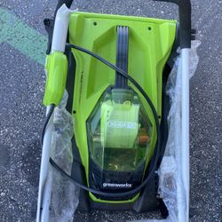 Green Works Lawnmower 14 Inch 