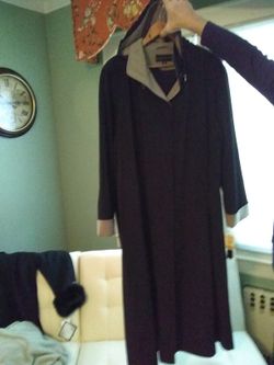 full length rain coat.