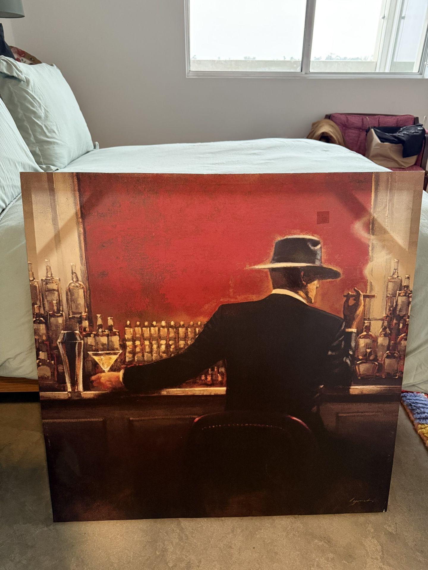 LARGE SQUARE CONTEMPORARY WALL ART