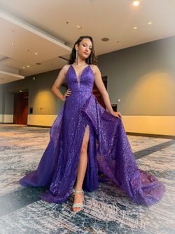 Vestido de Gala/Prom Color Violeta - Como Nuevo