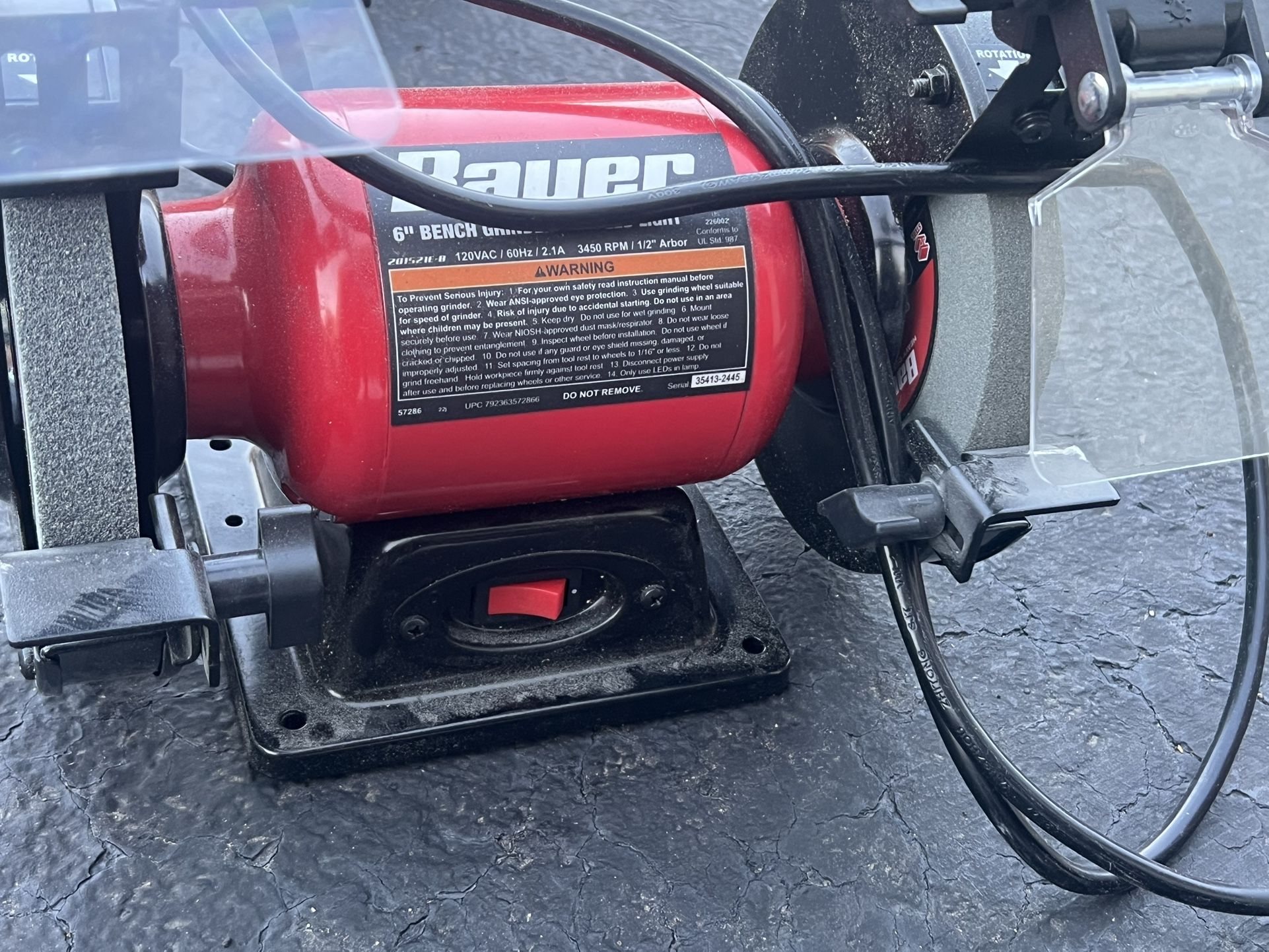Bauer 6” Bench Grinder