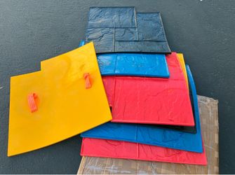 12pcs 2ft x 2ft Concrete Stamps Mats