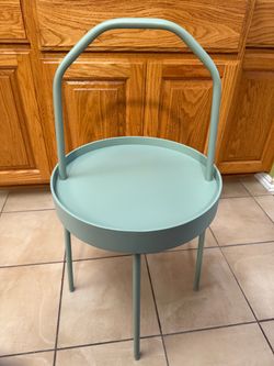 IKEA Burvik Green Side Table