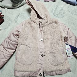 Kids Girls Warm Winter Jacket 4T New