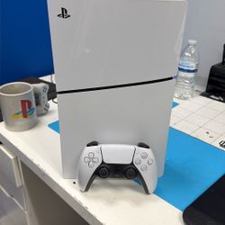 PlayStation 5 Slim With Controller And Power Cable 