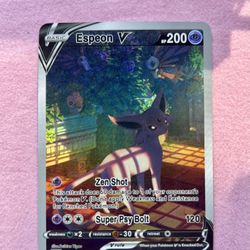 Espeon V – Moonlit Sanctuary Holographic Art Pokémon Card ✨