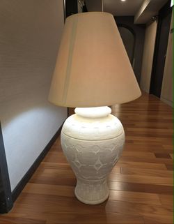 vintage 1980s postmodern plaster table lamp