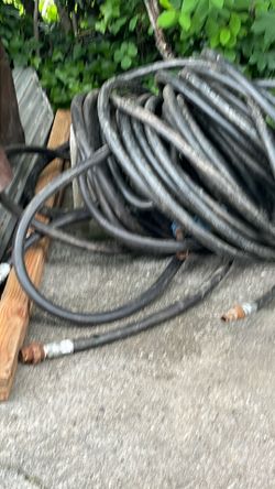 Temporary propane hose  1 inch by 200 feet with regulator and fittings