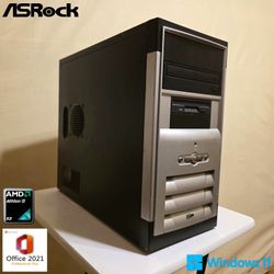 ASRock Custom Workstation PC | Desktop Tower Computer | Windows 11 Pro & Office 2021