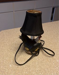 Small Vintage Chicken and Chicks Table Lamp