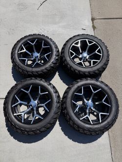 Golf Cart Wheels and Tires Set of 4