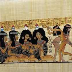 Hand -painted Egyptian Papyrus 