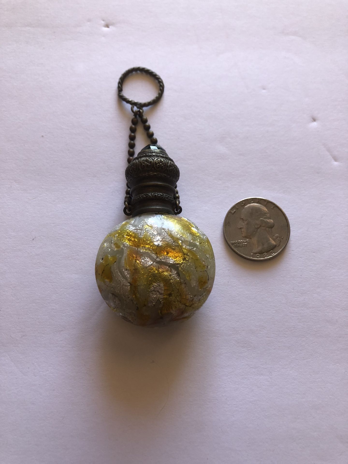 Rare Antique 1800’s Italian Venetian millefiori portrait perfume scent bottle